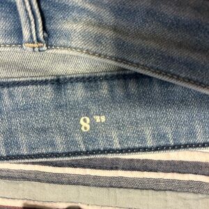 White House Black Market Sky Blue Cropped Jeans